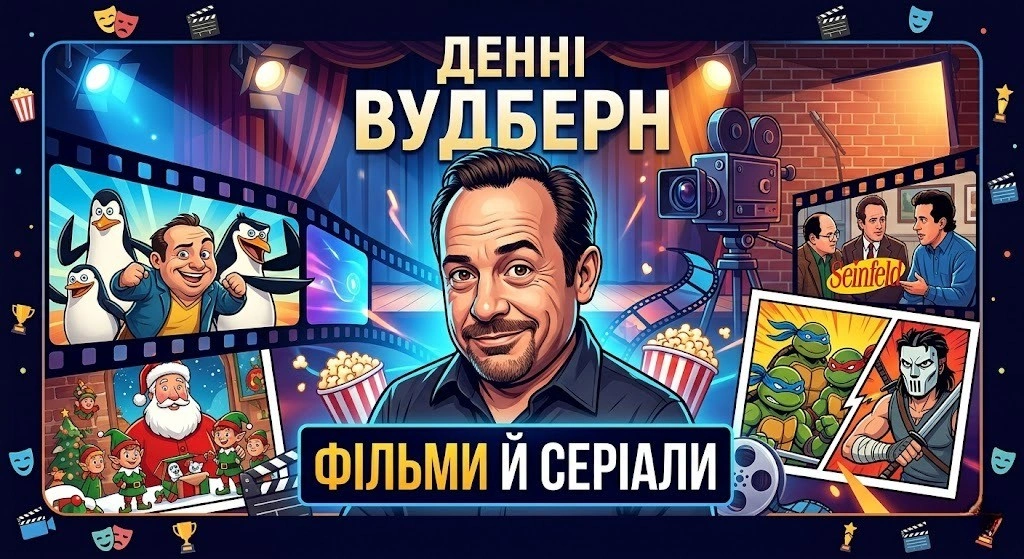 Ролі Денні Вудберна у фільмах і серіалах