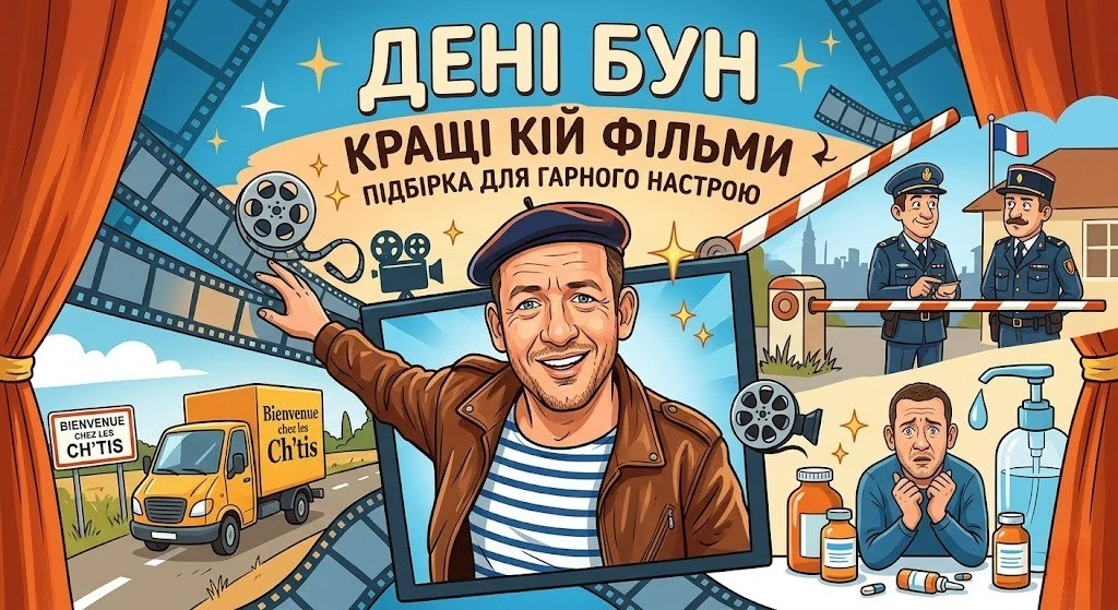 Повний список фільмів Дені Буна за жанрами